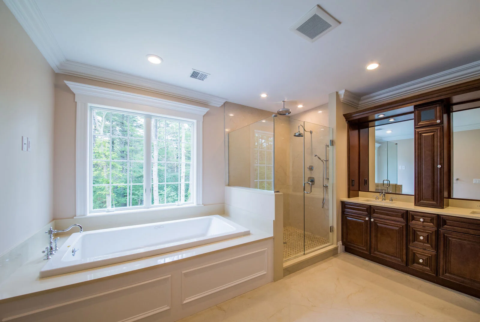 Interior detail of completed project